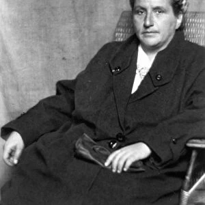 GERTRUDE STEIN (1874-1946). American writer. Photograph, 1926, by Man Ray
