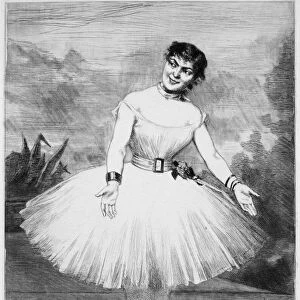 GILBERT: MARIE SANLAVILLE. Etching, 1883, by Rene Gilbert
