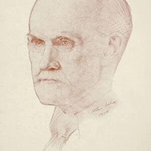 GILBERT MURRAY (1866-1957). British classical scholar. Drawing, 1929, by Helen Wilson