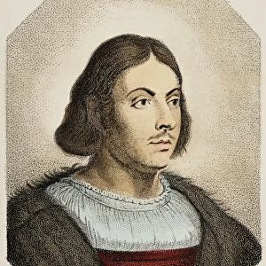 GIOVANNI BOCCACCIO (1313-1375). Italian writer. Aquatint, German, 1819