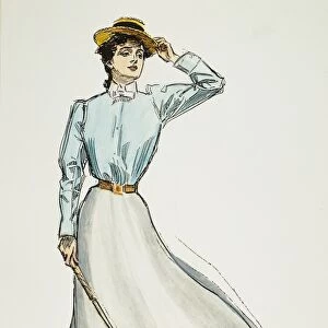 On the golf links: drawing, 1899, by Charles Dana Gibson