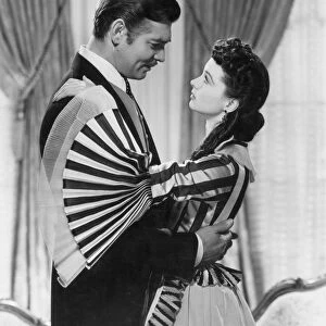 GONE WITH THE WIND, 1939. Clark Gable and Vivien Leigh
