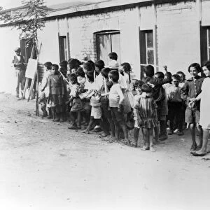 GREECE: REFUGEES, 1923. Greek and Armenian children from Anatolia, refugees of