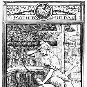 GRIMM: MOTHER HOLLE. Pen-and-ink drawing by Walter Crane for the fairy tale by