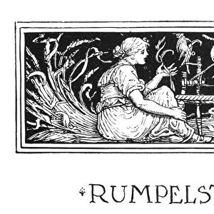 GRIMM: RUMPELSTILTSKIN. Drawing by Walter Crane (1845-1915) for the fairy tale