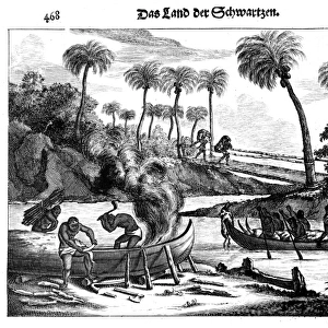 GUINEA: SHIPBUILDING, 1686. Shipbuilding in Guinea