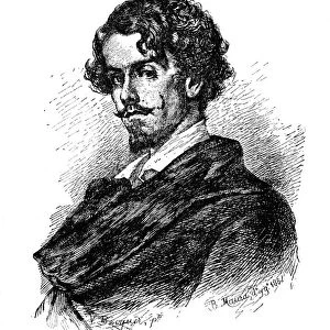 GUSTAVO ADOLFO BECQUER (1836-1870). Spanish poet. Engraving after a painting by Valeriano Becquer
