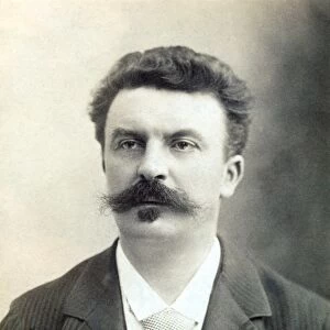 GUY de MAUPASSANT (1850-1893). French writer. Original cabinet photograph by Nadar
