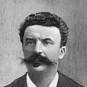 GUY DE MAUPASSANT (1850-1893). French writer. Illustration after a photograph by Nadar