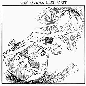 HALLEYs COMET, 1910. Cartoon from the front page of the New Bedford, Massachusetts