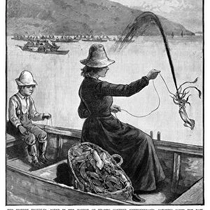 HARPERs WEEKLY, 1886. The fishery troubles - Scene in the harbor of Hearts Content