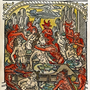 HELL: SEVEN DEADLY SINS. The Gluttonous are forcefed on toads, rats, and snakes