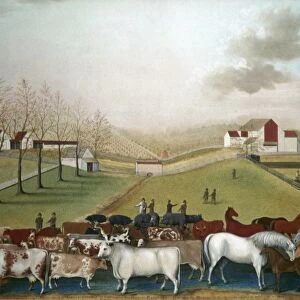 HICKS: CORNELL FARM, 1848. Edward Hicks: The Cornell Farm. Canvas, 1848