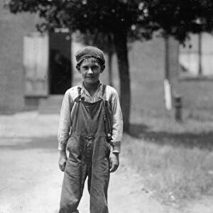 HINE: CHILD LABOR, 1912. Young worker at the Pelzer Manufacturing Company in Pelzer
