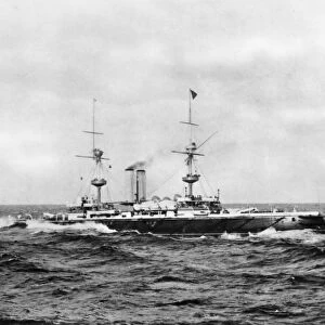 HMS ROYAL SOVEREIGN, 1892. The English battleship launched in 1891 and scrapped in 1913