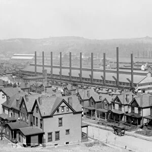HOMESTEAD STEEL MILL. The Homestead Steel Works in Homestead, Pennsylvania. Photograph