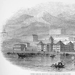 HONG KONG: BARRACKS, 1845. Victoria Barracks, Hong Kong