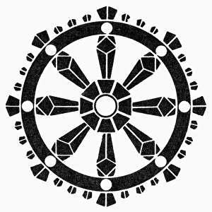 The Horin-rimbo, or Wheel of Dharma, in Japanese Buddhist mythology