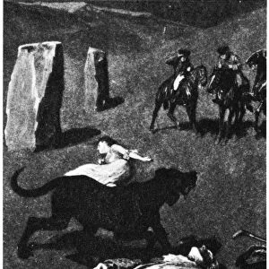 HOUND OF THE BASKERVILLES. There in the center lay the unhappy maid where she had fallen