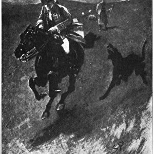 HOUND OF THE BASKERVILLES. Illustration by Sidney Paget from the March 1902 issue