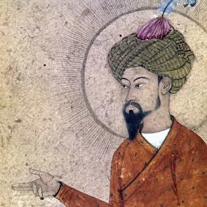 HUMAYUN (1508-1556). Second Mughal emperor of India. Detail of a Mughal painting
