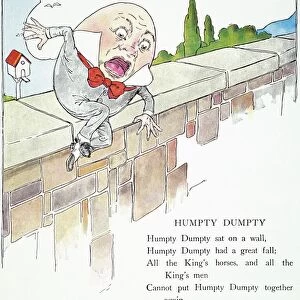 Humpty Dumpty illustration by Blanche Fisher Wright for a 1916 edition of The Real Mother Goose