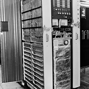 IBM COMPUTER, 1965. Interior of the International Business Machine (IBM) model 7090