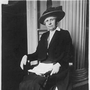 IDA MINERVA TARBELL (1857-1944). American writer. Photographed c1924