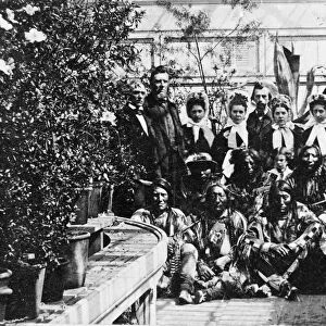 INDIAN DELEGATION, 1863. Native Americans of the Southern Plains delegation, at