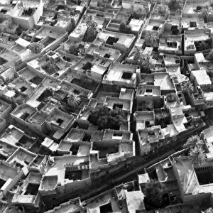 IRAQ: BAGHDAD. Aerial view of a residential neighborhood in Baghdad, Iraq