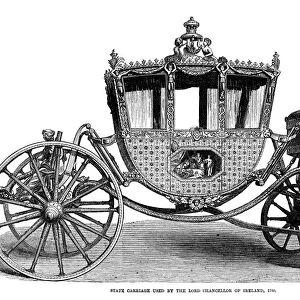 IRELAND: STATE CARRIAGE. State carriage used by the Lord Chancellor of Ireland, 1780