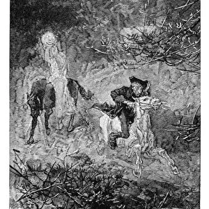 IRVING: SLEEPY HOLLOW. The Legend of Sleepy Hollow. Wood engraving, late 19th century, after George Henry Boughton