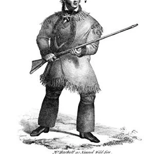 JAMES HENRY HACKETT (1800-1871). American actor. Hackett in the role of Nimrod Wild-fire