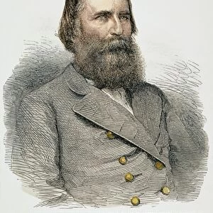 JAMES LONGSTREET (1821-1904). American army officer. Wood engraving, American, 1864
