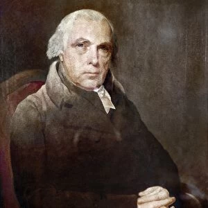 JAMES MADISON (1751-1836). 4th President of the United States. Oil on canvas, 1817, by James Wood