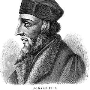 JAN HUS (c1369-1415). Bohemian religious reformer. Line engraving