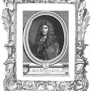 JEAN BAPTISTE LULLY (1632-1687). French composer. Copper engraving, French, 1777