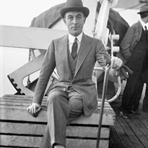 JEAN PATOU (1880-1936). French fashion designer. Photographed on the deck of a ship