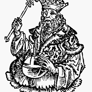JEHOASH OF JUDAH. King of Judah, c835 B. C. - c800 B. C. Woodcut from the Nuremberg Chronicle