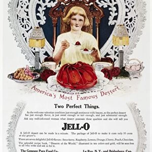 JELL-O ADVERTISEMENT, 1912. American advertisement for Jell-O dessert, 1912