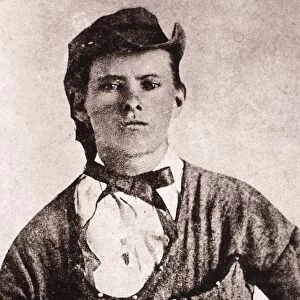 JESSE JAMES (1847-1882). American desperado. Photographed c1873