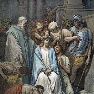 (John 19: 2): wood engraving after Gustave Dor