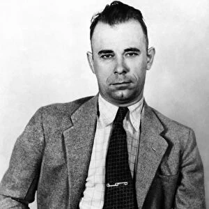 JOHN DILLINGER (1903-1934). American bank robber. Photographed in 1933