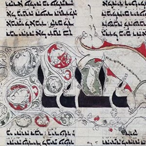 JONAH AND THE WHALE, 1294. The whale spits out Jonah