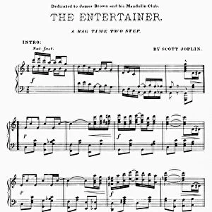 JOPLIN: ENTERTAINER, 1902. Original publication of The Entertainer, by Scott Joplin