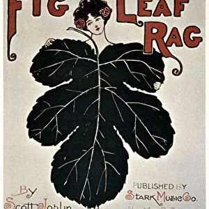 JOPLIN: SHEET MUSIC. Sheet music cover of Scott Joplins Fig Leaf Rag, 1908