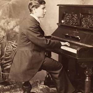 JOSEF HOFMANN (1876-1957). Polish pianist. Photographed in 1898