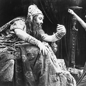 JUDITH OF BETHULIA 1913-14. Henry Walthell and Blanche Sweet in a scene from this D. W. Griffith film