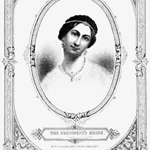 JULIA TYLER (1820-1869). Second wife of President John Tyler. Lithograph, c1844