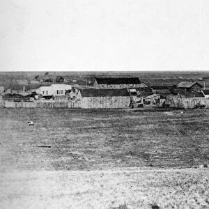 KANSAS: DODGE CITY, 1873. A prairie in Dodge City, Kansas. Photographed 1873